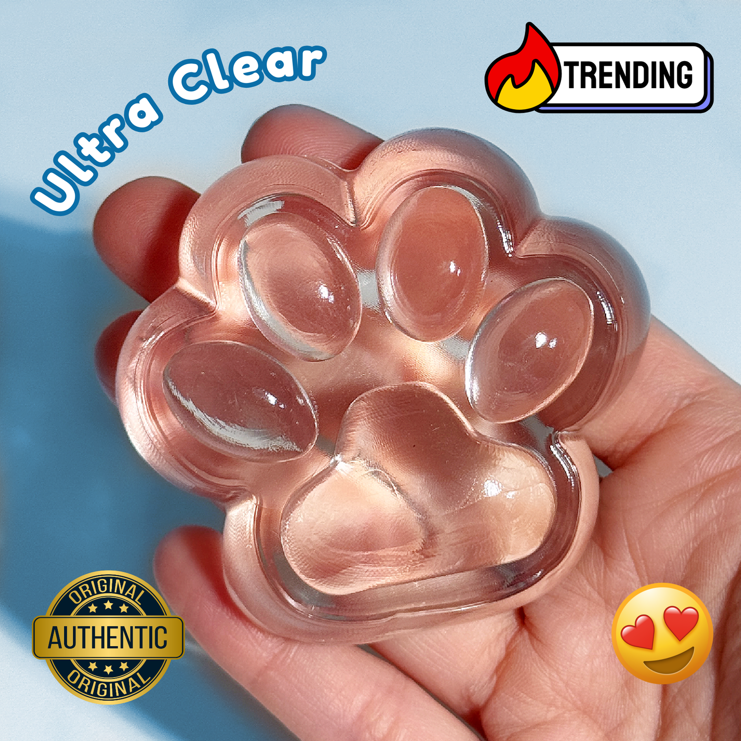 Taba Ultra Clear Cat Paw Squishy