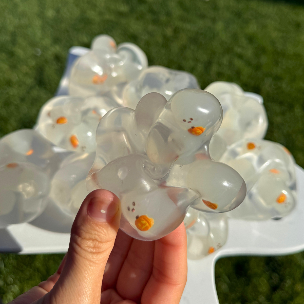 Ghost Squishy Ball - Glows in the Dark!