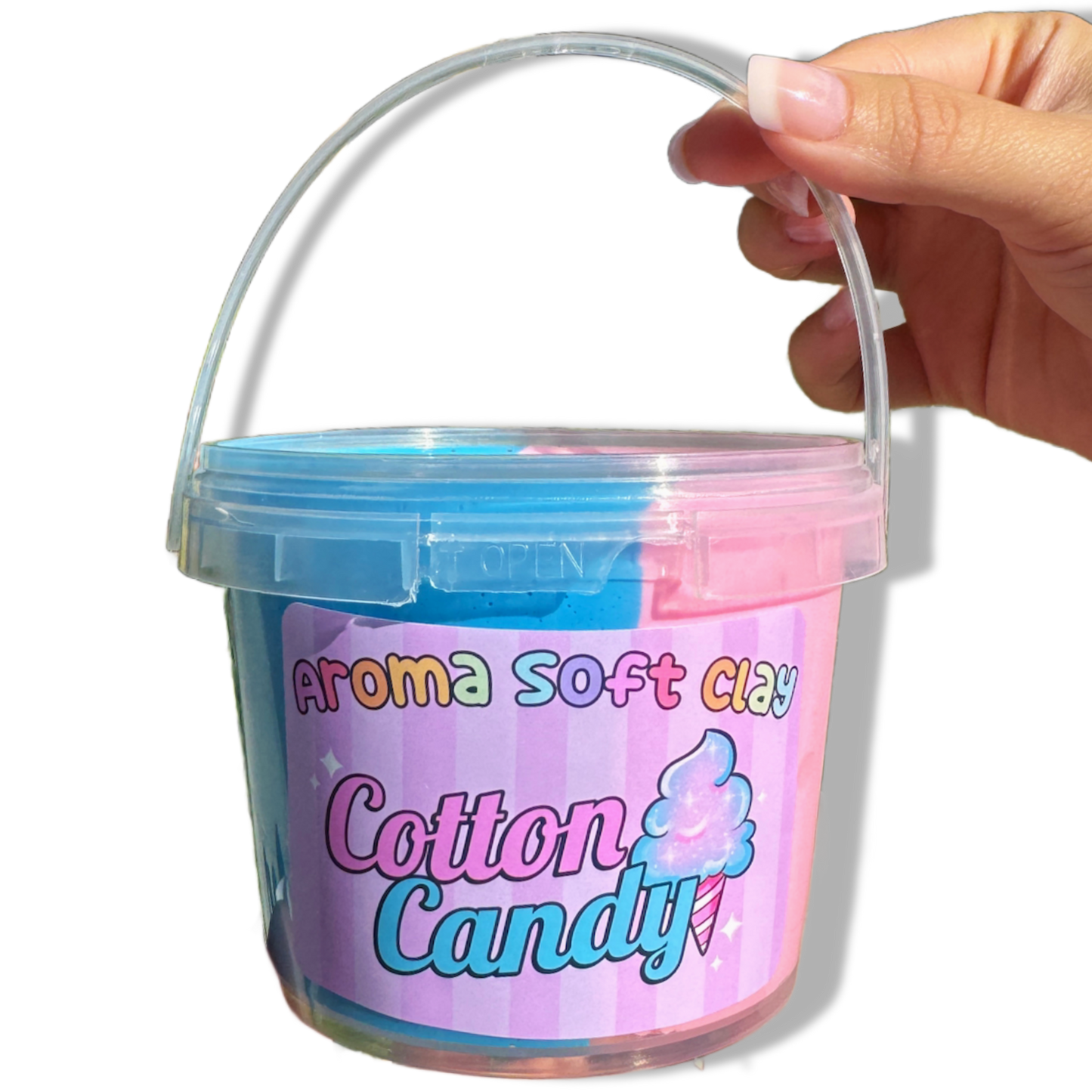 Cotton Candy Aroma Soft Clay Bucket