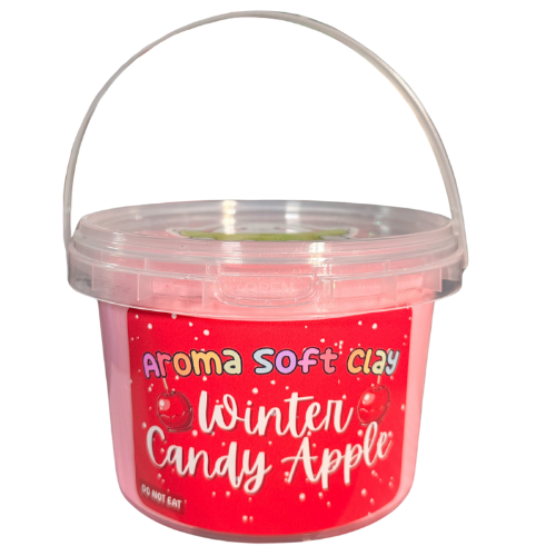 Winter Candy Apple Soft Clay Bucket