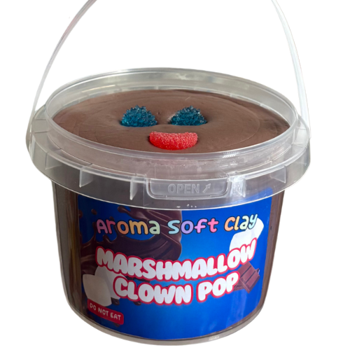 Marshmallow Clown Pop Aroma Soft Clay Bucket
