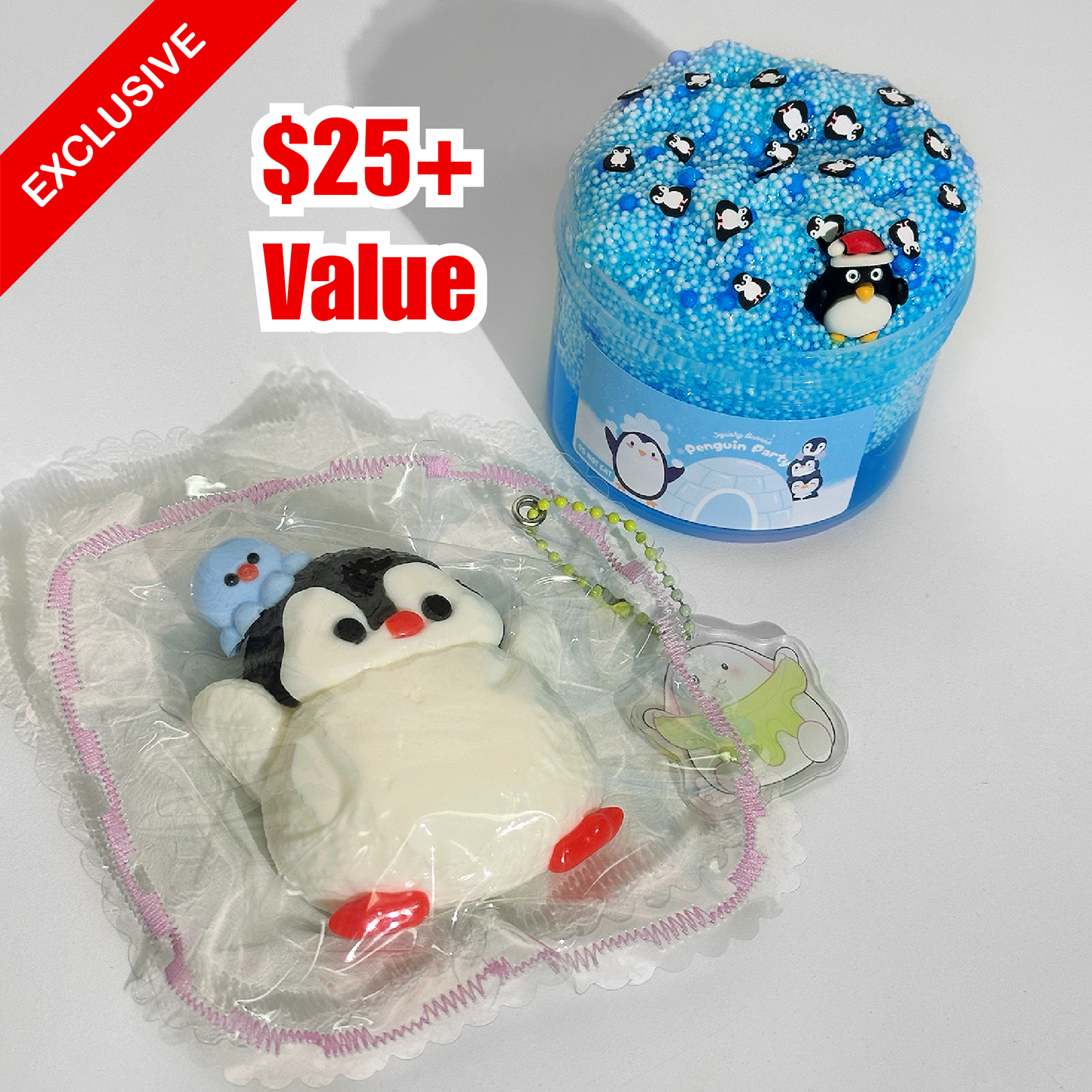 Taba Slime Buddies! Penguin Party x Taba Penguin Squishy