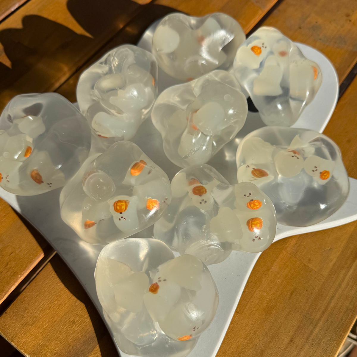 Ghost Squishy Ball - Glows in the Dark!