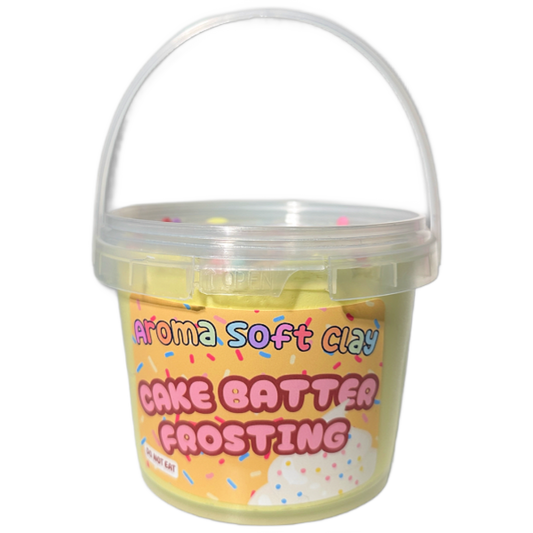 Cake Batter Frosting Soft Clay Bucket