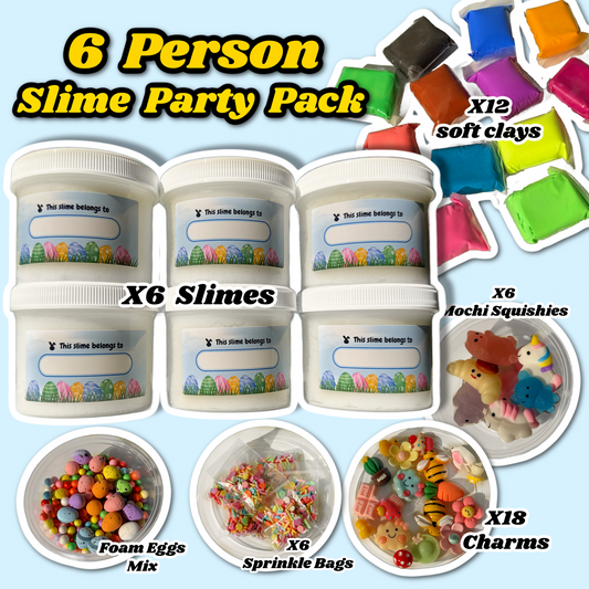 Squishy Bunnii's Party Pack! 6 Person Ultimate Easter Slime Party!