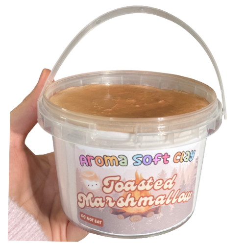 Toasted Marshmallow Soft Clay Bucket