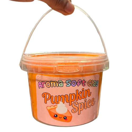 Pumpkin Spice Aroma Soft Clay Bucket