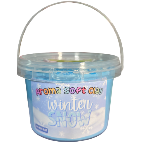 Winter Snow Soft Clay Bucket