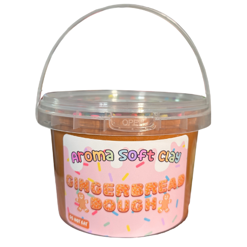 Gingerbread Dough Soft Clay Bucket