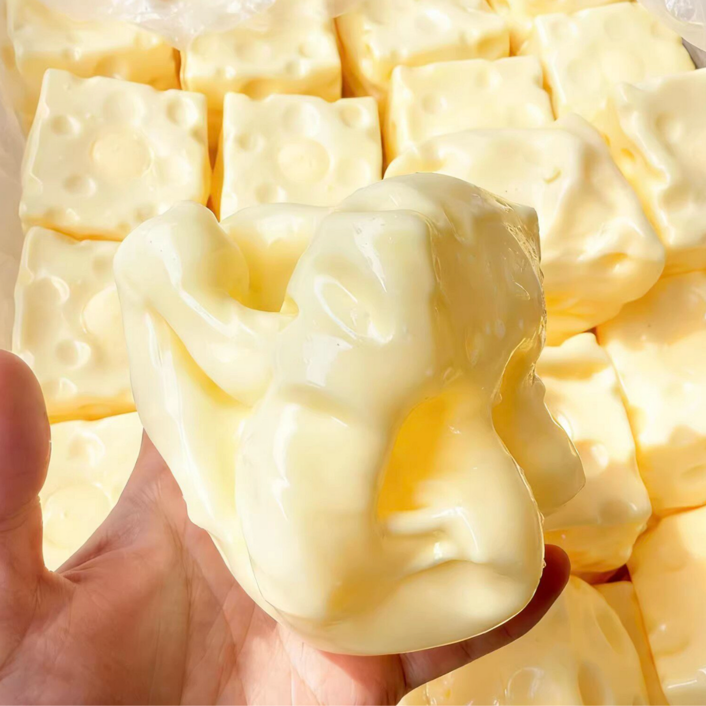 Vasoline Jumbo Cheese Cube Squishy